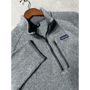 Patagonia Heather Gray Quarter-Zip Pullover